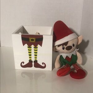 Decorative Elf Box & plush Elf